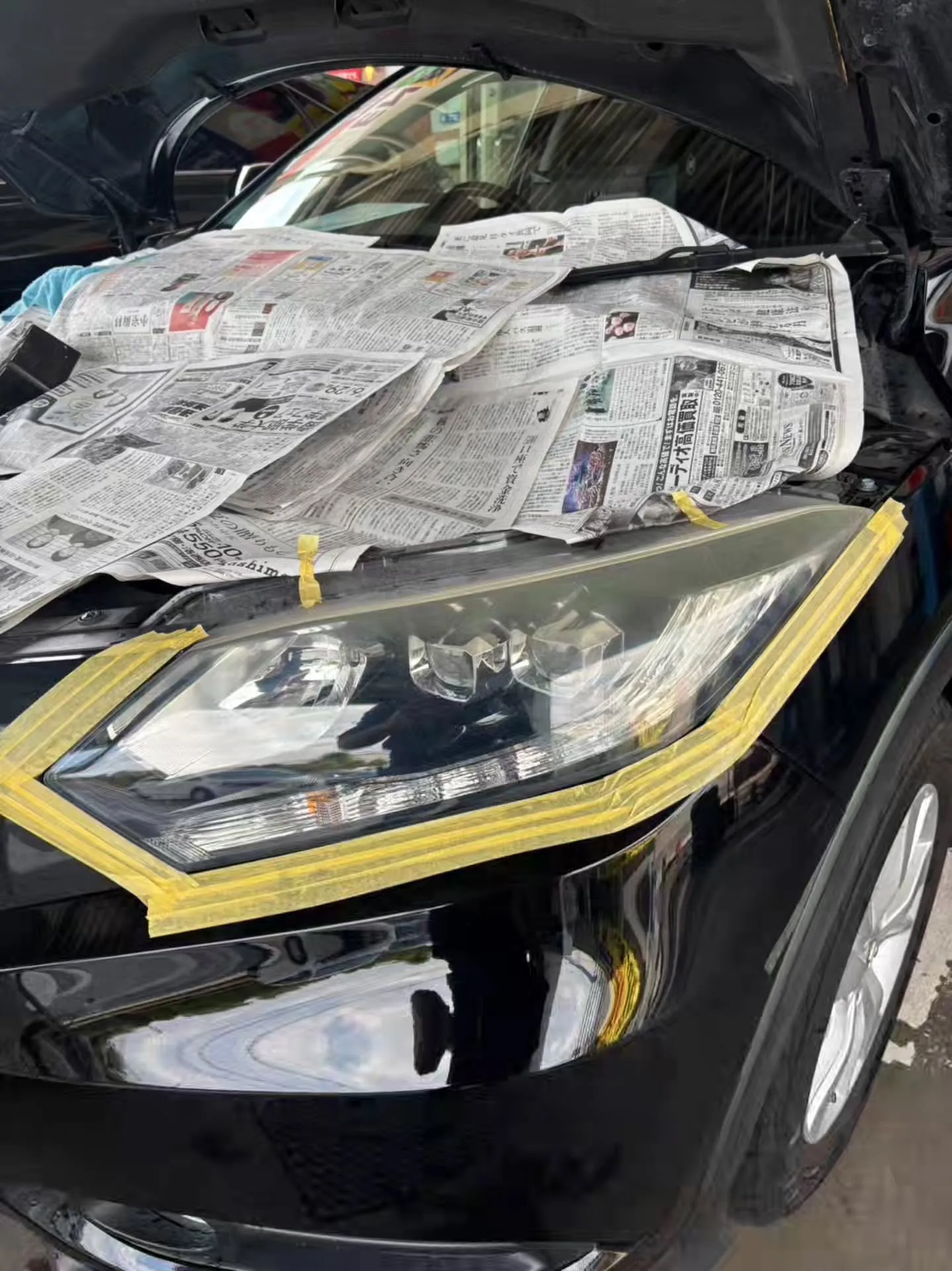 #ヴェゼルＲＵ１#油膜取り#ヘッドライトクリーン#ボディ研磨...